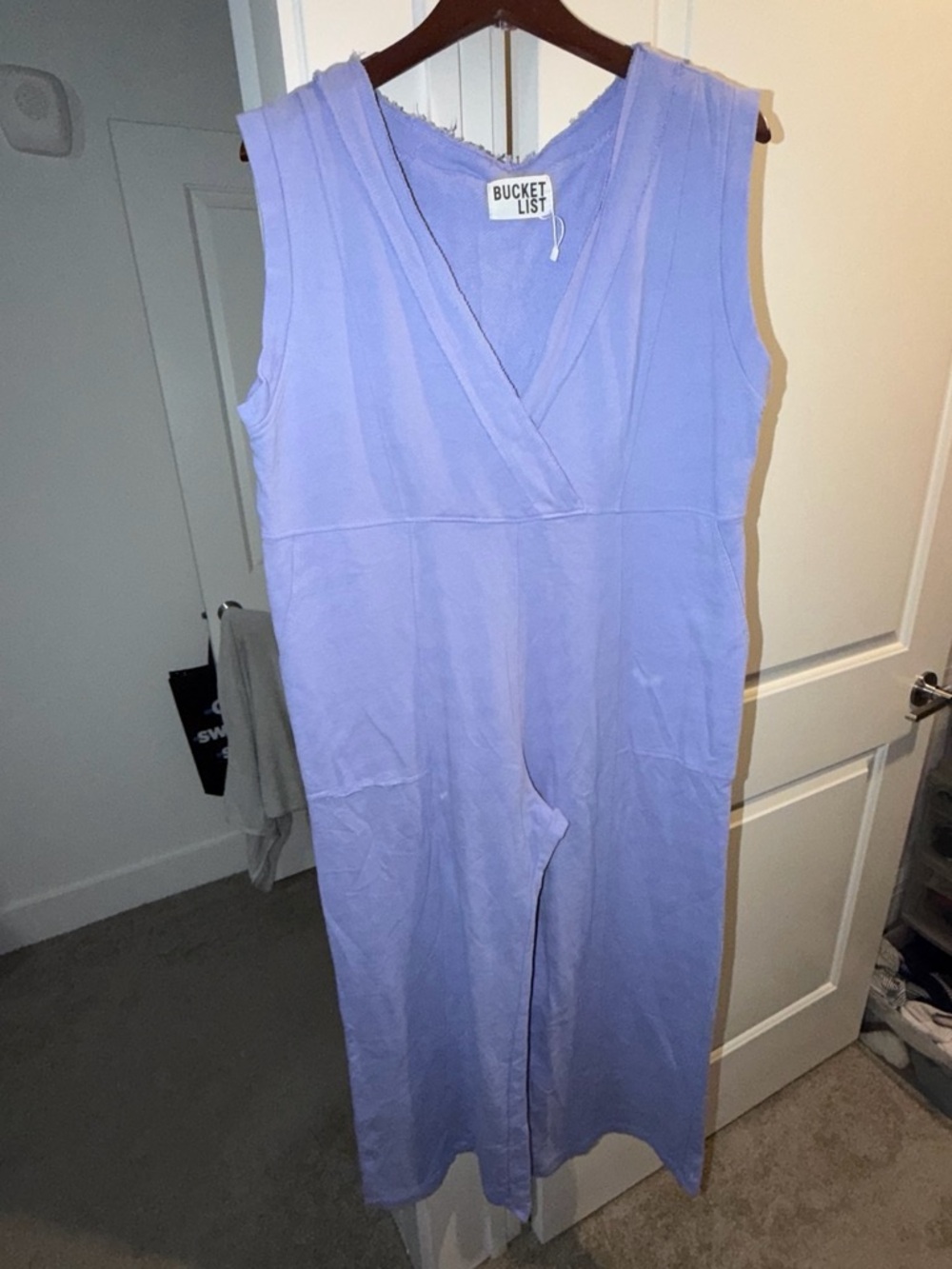BUCKETLIST Lavender Sleeveless V-Neck Jumpsuit